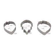 Sher FOUR-C Stainless Steel Cutter Heart Poppy Flower Biscuit Cake Cookie Cutters Baking Mould Cookie Fondant... N2