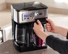 Hamilton Beach FlexBrew 49983A Single Serve / Full Pot Coffee Maker N6