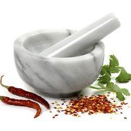 Justcharms NORPRO 694 Large Round Marble Mortar Pestle N3