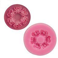 JOMTOP Mini 6 Roses Shape Silicone Mold Chocolate Fondant Baking Tool