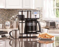 Hamilton Beach Single Serve Coffee Brewer and Full Pot Coffee Maker, 2-Way (49980A) N16