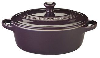 Le Creuset Stoneware 12-Ounce Mini Oval Cocotte, Violet N2
