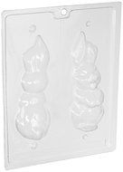 Cybrtrayd E061 Large Hollow Flop-Eared Bunny Chocolate Candy Mold with Exclusive Cybrtrayd Copyrighted Chocolate...