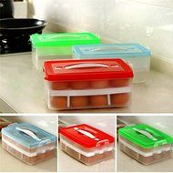 24 Grid Bilayer Egg Storage Box Food Container Keep Eggs Fresh Organizer Kitchen Supplies Outdoor Portable Container... N3