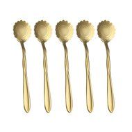 Coffee Scoops, Stainless Steel Tableware Creative Sunflower Flower Pattern Coffee Spoons Stirring Spoon Sugar... N29