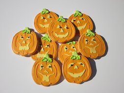Designer Stencils 742 Mini Jack-o-Lantern Faces Cookie Stencils, Beige/semi-transparent N3