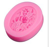 HUAL Continental Oval Flowers Diy Fondant Cake Mold N2
