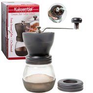 Coffee Burr Grinder- The Original EvenGrind Manual Ceramic Burr Grinder with Patented Stability Cage- Even Coffee... N2