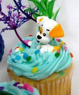 Bubble Guppies 19 Piece Birthday Cupcake Topper Set Featuring 12 Bubble Guppies 2&quot; Characters Including Gil, Bubble... N7