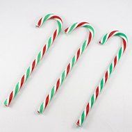 6pcs/lot 15cm Acrylic Crutch Diy Christmas Decoration (green) N2