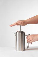 Frieling USA Double Wall Stainless Steel French Press Coffee Maker with Patented Dual Screen in Frustration Free... N3