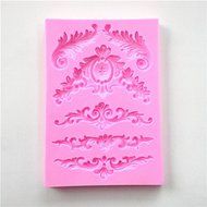 Trdaitional Silicone Sculpted Fondant Flower Lace Mould Candy Jello 3D Cake Mold N2