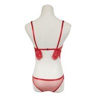 1Set Sexy Lingeriez，Beautyvan Comfortable Lingerie Lace Dress Babydoll Sleepwear G-string (L3, Red) N5