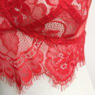 1Set Sexy Lingeriez，Beautyvan Comfortable Lingerie Lace Dress Babydoll Sleepwear G-string (L3, Red) N6
