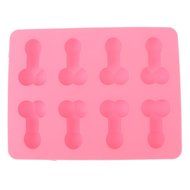 Novelty Penis Willy Dicky Silicone Chocolate Cake Jelly Mould Tray 8 Grids N5