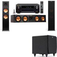 Klipsch RP-280F Tower Speakers-SDS12-3.1-Denon AVR-X4100W
