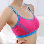PHOTNO Women Lady Sports Yoga Athletic Solid Wrap Chest Strap Vest Tops Bra N17