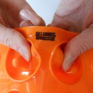 Silicone Donut Maker Baking Pan Tray - 6 Holes - Pure Food Grade Premium Non-Stick Silicon - Orange - Bake Like... N7