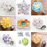 Joiedomi 51 Pieces Cake Icing and Decorating Kit Including 12 Stainless Steel Icing Tips, 25 Disposable Decorating... N4