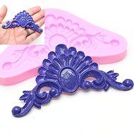 Anyana Fondant Silicone Mould Sugarcraft Decorative Embossed Scroll Crown Cake Decorating Tools Wilton Cooking... N2