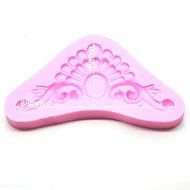 Anyana Fondant Silicone Mould Sugarcraft Decorative Embossed Scroll Crown Cake Decorating Tools Wilton Cooking... N3