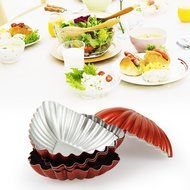 Yilove Non Stick 3" Shell Molds Tart Baking Cups Mini Cake Pans 5 Pack N10