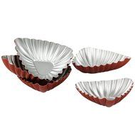 Yilove Non Stick 3" Shell Molds Tart Baking Cups Mini Cake Pans 5 Pack N11