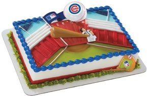 MLB Home Run Chicago Cubs Decoset ~ Cake Topper