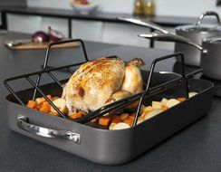 Thomas Hard Anodised Non stick Roasting Pan with Rack N2