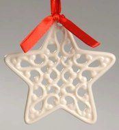 Lenox Charm Pierced Star Christmas Ornament