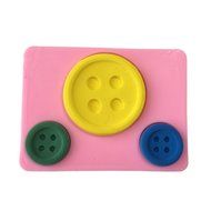 Yunko Fastener Shape Button Candy Ice Cake Chocolate Sugar Craft Fondant Mold Silicone Decorating Tools N2