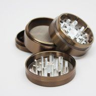 Sharp Stone Official Authentic Medium 4 Piece Grinder Hard Top 2.2 Inches Copper Green + Free Performance Technology... N4