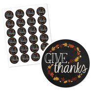 Give Thanks - Thanksgiving Party Cupcake Wrapper &amp; Cupcake Pick Thanksgiving Party Kit - Set of 24 N3