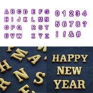 Generic 40Pcs Alphabet Fondant Biscuit Letter Mold Cookie Cake Cutter N6