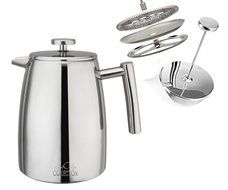 LeCafe Collection Stainless Steel French Press Coffee and Tea Maker, Plunger, Press Pot, Double Walled Insulated... N4