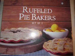 Ruffled Pie Bakers set of 2