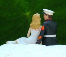 Marine Corps Wedding Cake Topper by Magical Day N2