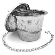 BoldDrop Extra Fine Loose Leaf Tea Infuser / Stainless Steel Filter with Extended 7&quot; Chain (1 pack) N2