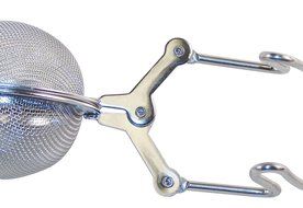 1 1/2&quot; Pincher Ball Mesh Tea Infusers, Stainless Steel with Hanger. N6