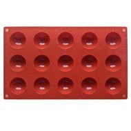 FLY Silicone 15-Cavity Round Chocolate Truffle Mold Candy and Gummy Mold N3