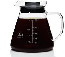 600ml Thick Range Coffee &amp; Tea Server - Heatproof Glass Body with BPA-Free Lid for Hario V60 Ceramic and Glass...