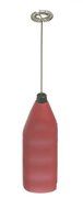 GROSCHE Cafe Au Lait Coffee and Tea Lover's Gift Set. 34 oz French Press and Milk Frother Wand Red N11