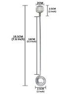 7.6&quot; High Grade Stainless Steel Honey Stick Dipper Set of 6 (2) N4
