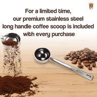 Pour Over Coffee Dripper - Premium Food Grade Stainless Steel Filter - Cafe Style Coffee Maker - Free Weighted... N2