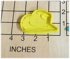Western Cowboy Hat Fondant Shaped Cookie Cutter and Stamp #1022 N2