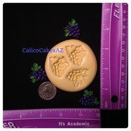 3 Grape Fondant Mold Chocolate Candy Gumpaste Soap Resin Clay