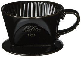 Earthenware Coffee Dripper (Kalita) Black N2
