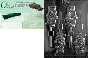 Cybrtrayd P008 Leprechaun Lolly Chocolate Candy Mold with Exclusive Cybrtrayd Copyrighted Chocolate Molding Instructions... N3
