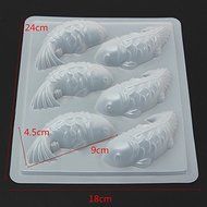 Bluelover Cute 3D Koi Fish Cake Chocolate Molds Pan Jelly Handmade Sugar Craft Mold Mould