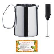 Ikea Milk Frother and 17 Ounce Milk-frothing Jug, Stainless Steel N5